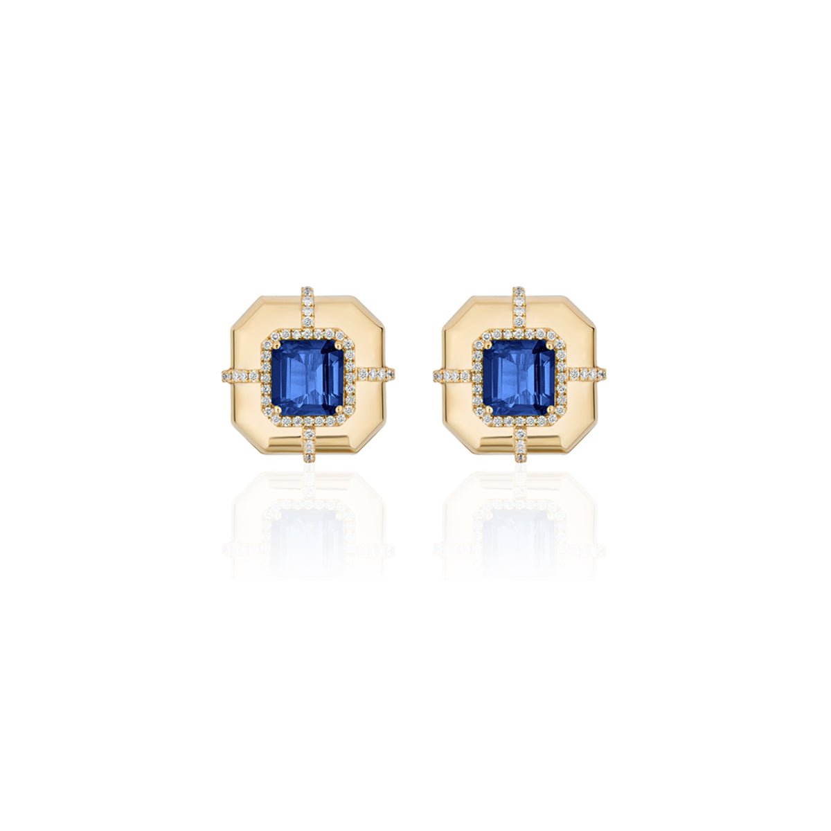 Goshwara Limited Edition London Blue Topaz Earrings