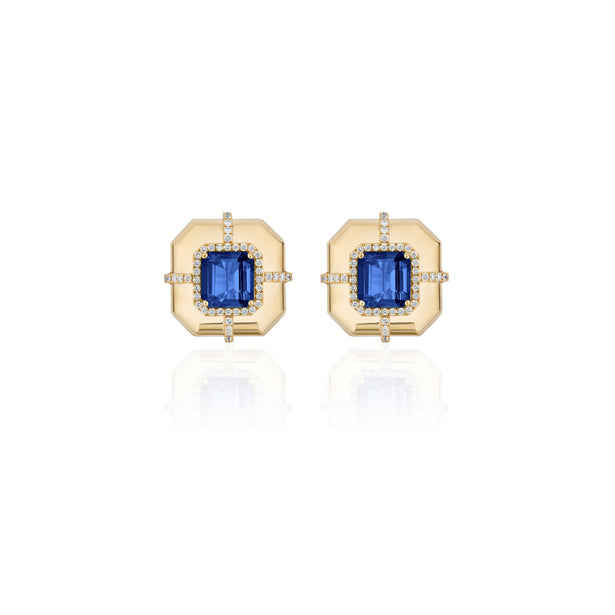 Goshwara Limited Edition London Blue Topaz Earrings