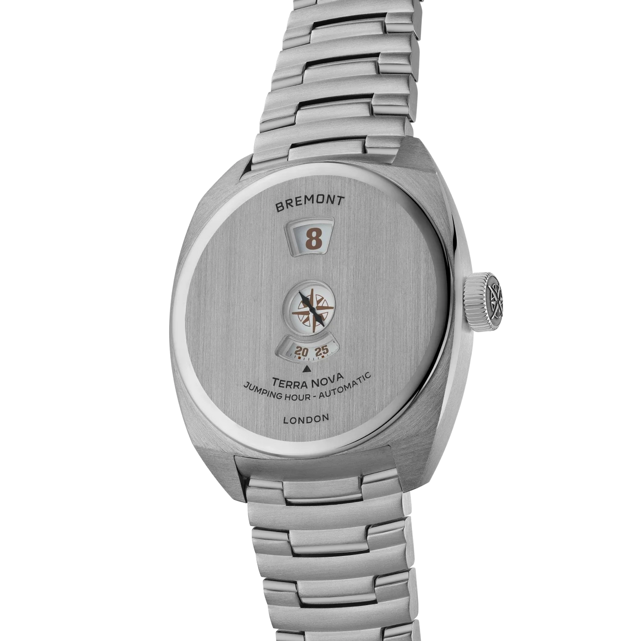 Bremont Terra Nova Jumping Hour 38mm TN38-JH-SS-CC-B