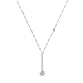 J'evar Lotus Petals Lariat Diamond Necklace