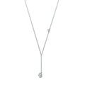 J'evar Lotus Petals Lariat Diamond Necklace