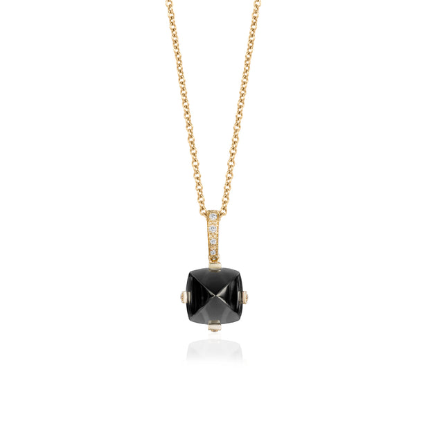 Goshwara Sugar Loaf Onyx And Diamond Pendant Necklace