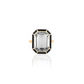 Goshwara Mélange Emerald Cut Ring With Inlay