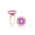 Goshwara Gossip Octagon Lavender Amethyst Ring