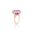 Goshwara Gossip Octagon Lavender Amethyst Ring