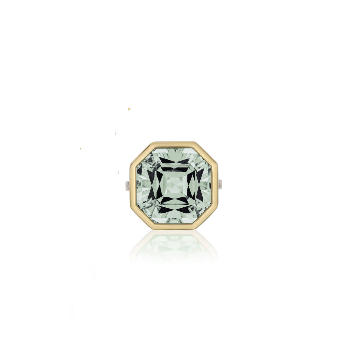 Goshwara Gossip Octagon Prasiolite Ring