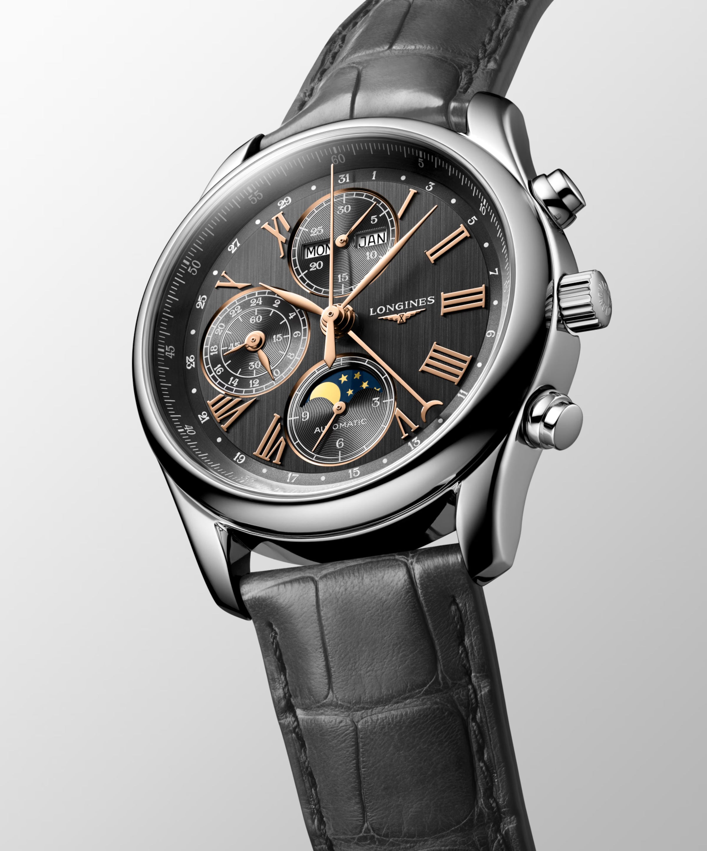 Longines Master Collection 40mm Chrono Moonphase L2.673.4.61.2