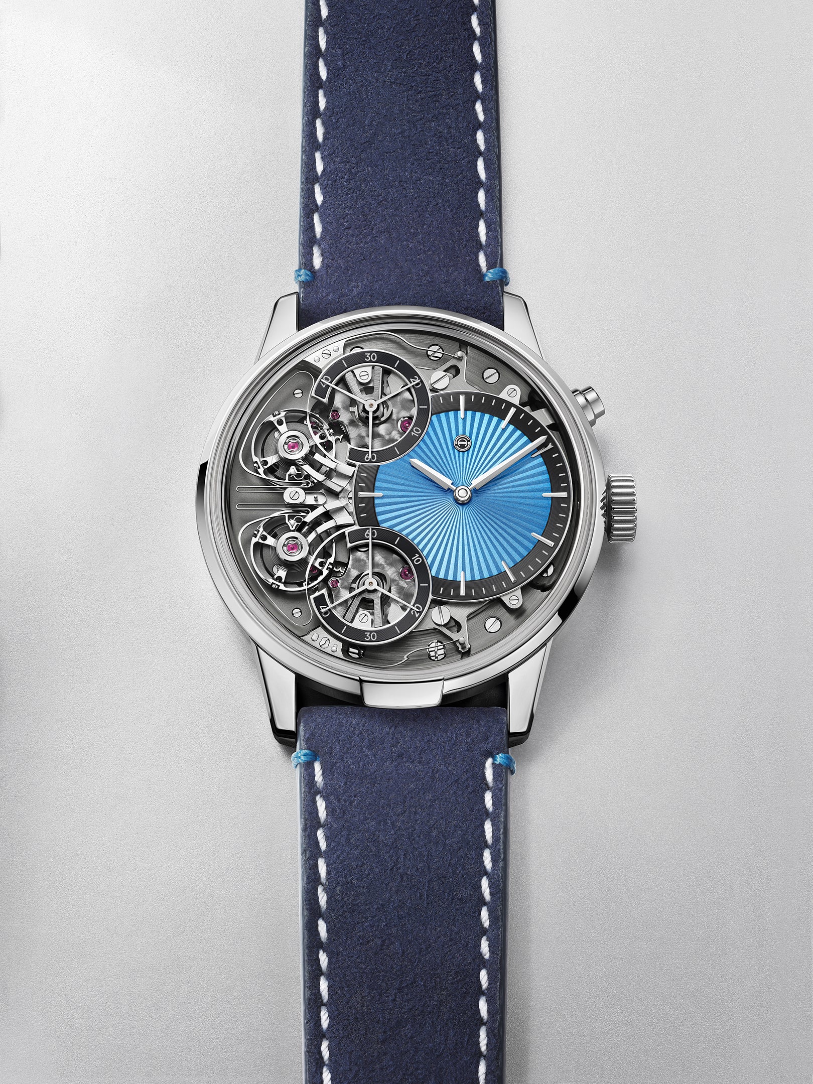 Armin Strom Resonance Mirrored Force Resonance Ice Blue Guilloché Dial ST25-RF.05