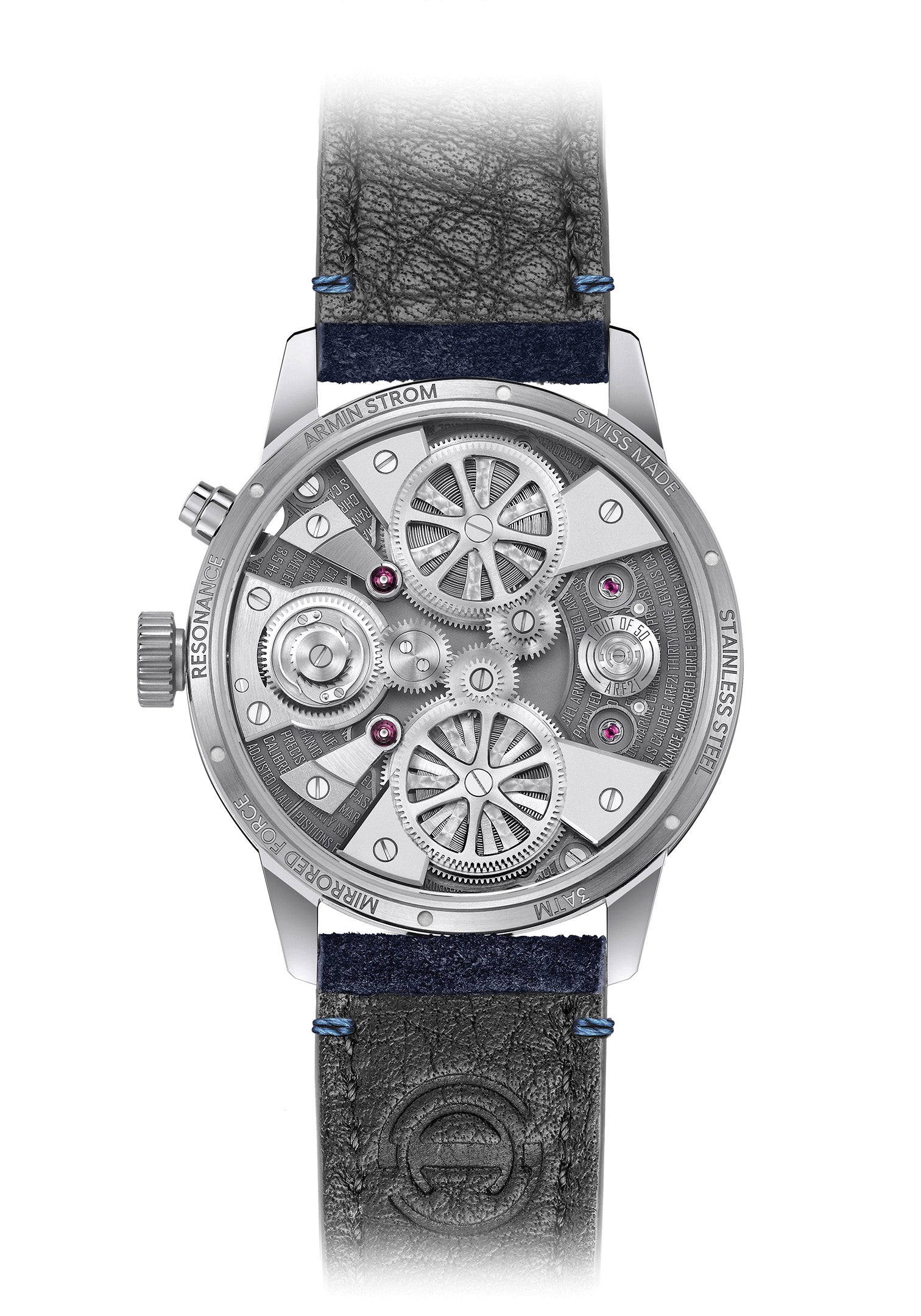 Armin Strom Resonance Mirrored Force Resonance Ice Blue Guilloché Dial ST25-RF.05