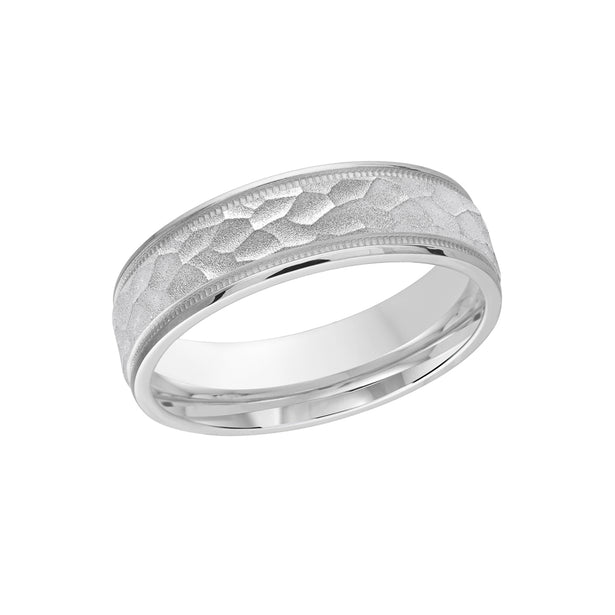 Malo High Polish White Gold Wedding Ring