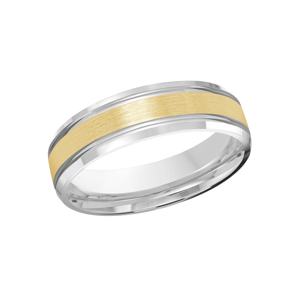 Malo Two-Tone Gold High Polish Wedding Ring