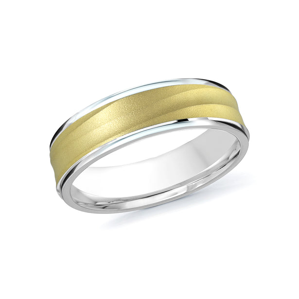 Malo Two-Tone Gold High Polish Wedding Ring