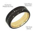 Elysium Black Diamond Ares Authentic Muonionalausta Meteorite Inlay With Sleeve