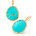 Marco Bicego Lunaria Diamond Drop Turquoise Earrings