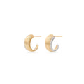 Marco Bicego Lucia Graduated Huggie Earrings With Diamonds