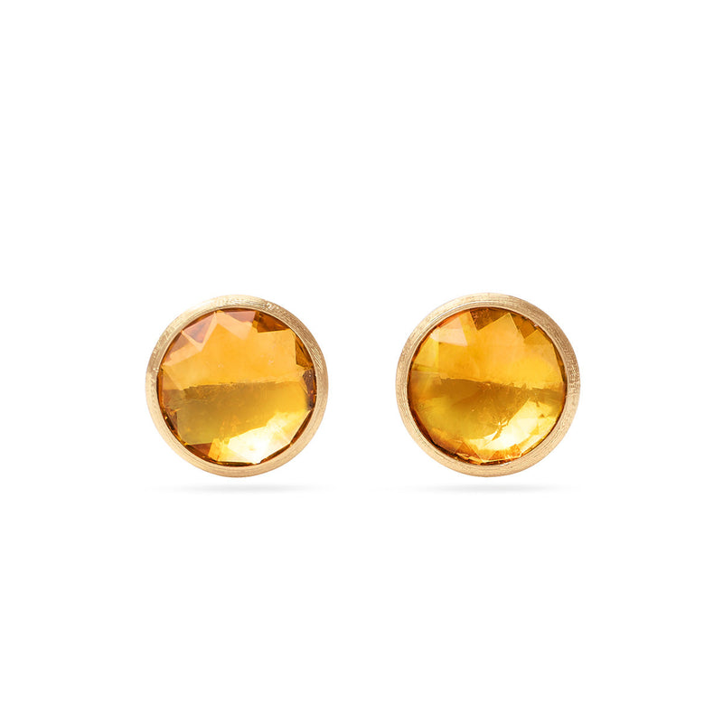 Marco Bicego Jaipur Color Yellow Quartz Stud Earrings Large