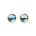 Marco Bicego Jaipur Color London Blue Topaz Stud Earrings Large