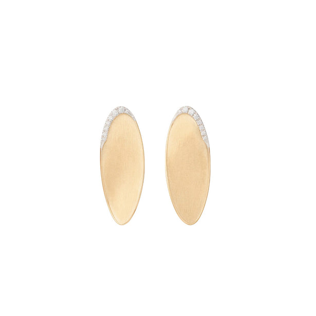 Marco Bicego Lunaria Twist Statement Earrings With Diamond Pavé