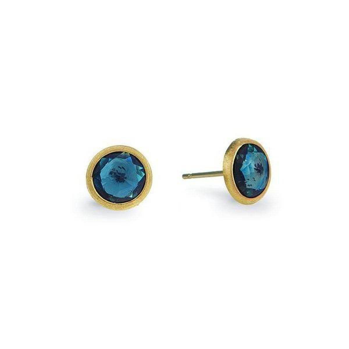 Marco Bicego Jaipur London Blue Topaz Stud Earrings OB957-TPL01-Y