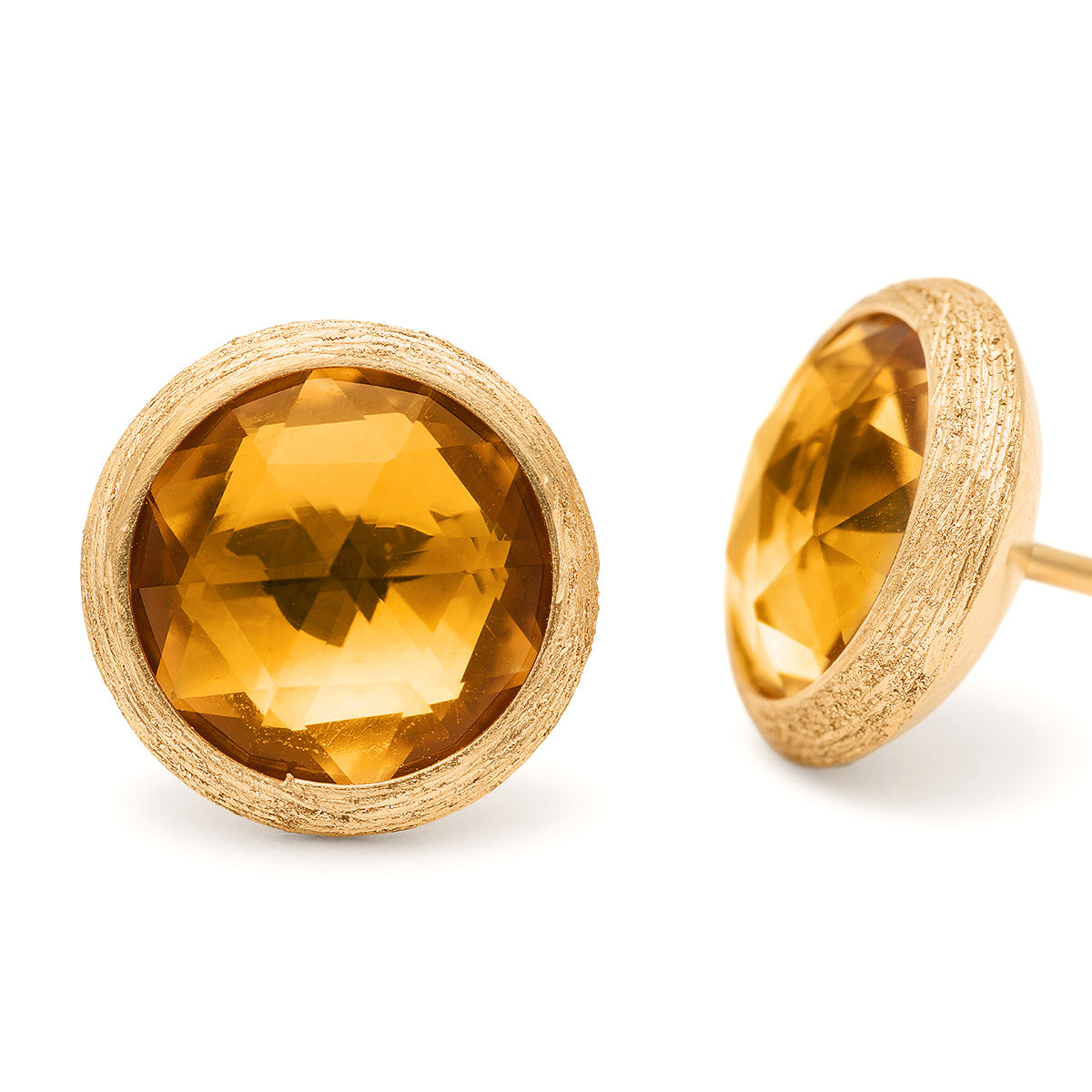 Marco Bicego Jaipur Color Yellow Gold Stud Earrings