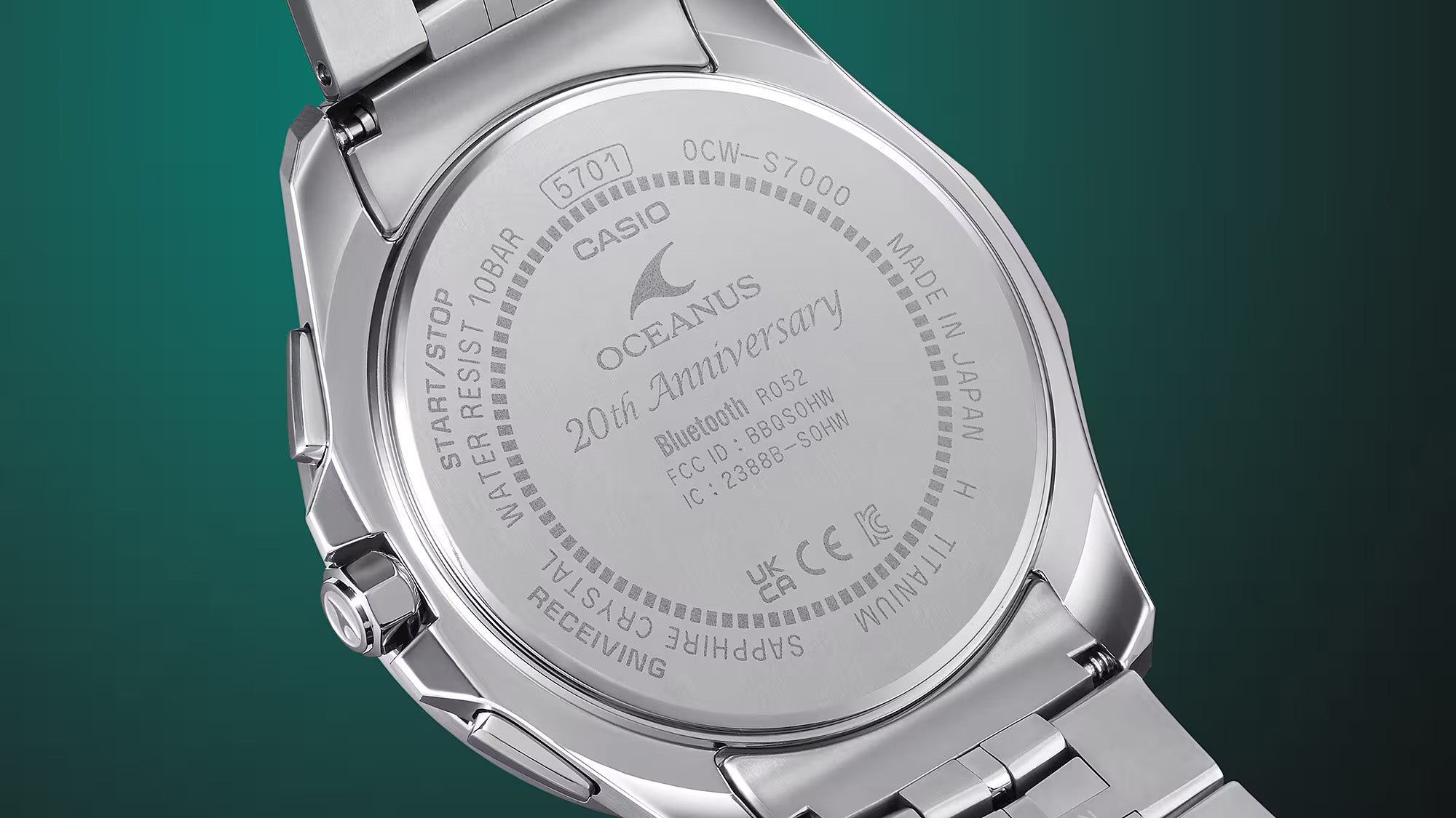 Oceanus "Manta" S7000 Series 20th Anniversary Limited Edition OCW-S7000SG-1A
