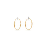 Marco Bicego Marrakech Onde Diamond Link Stud Earrings