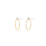 Marco Bicego Marrakech Onde Diamond Link Stud Earrings