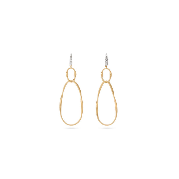 Marco Bicego Marrakech Onde Diamond-Studded Drop Earrings