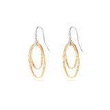 Marco Bicego Marrakech Onde Diamond Concentric Hook Earrings