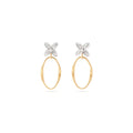 Marco Bicego Marrakech Onde Drop Earrings with Floral Diamonds