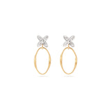 Marco Bicego Marrakech Onde Drop Earrings with Floral Diamonds