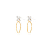 Marco Bicego Marrakech Onde Drop Earrings with Floral Diamonds