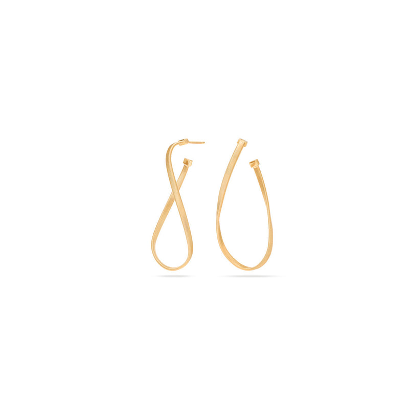 Marco Bicego Marrakech Twisted Irregular Hoop Earrings