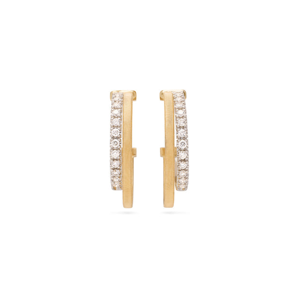 Marco Bicego Masai Double Hoop Earrings With Diamonds