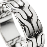 John Hardy Carved Chain Band Ring