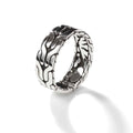 John Hardy Carved Chain Band Ring