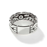 John Hardy Carved Chain Band Ring