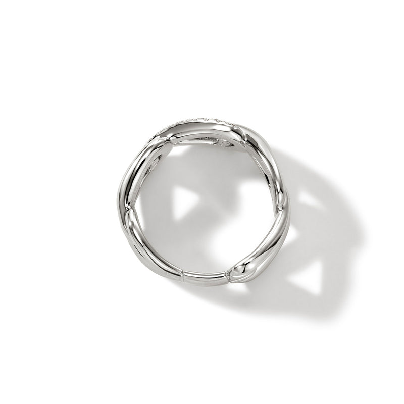 John Hardy Surf Link Diamond Ring