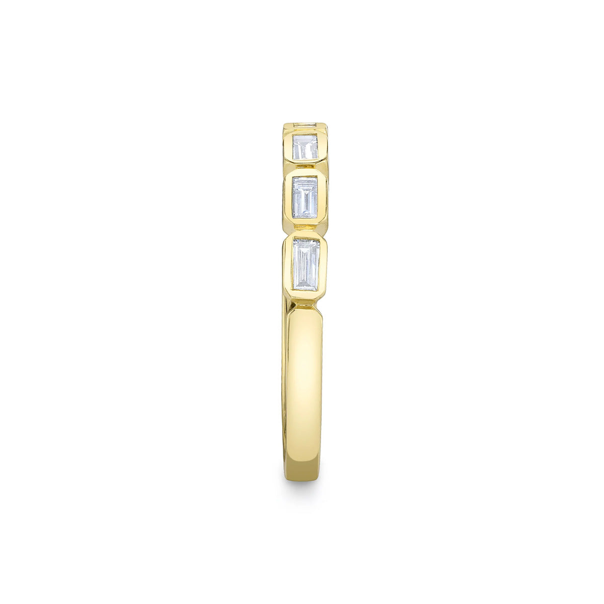 Shy Creation Kate Diamond Baguette Bezel Band