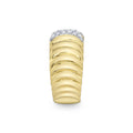 Shy Creation Kate Diamond Ribbed Ring