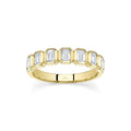 Shy Creation Bailey Diamond Emerald Bezel Band