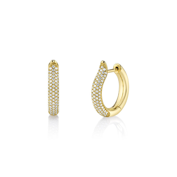 Shy Creation Kate Diamond Hoop Earrings
