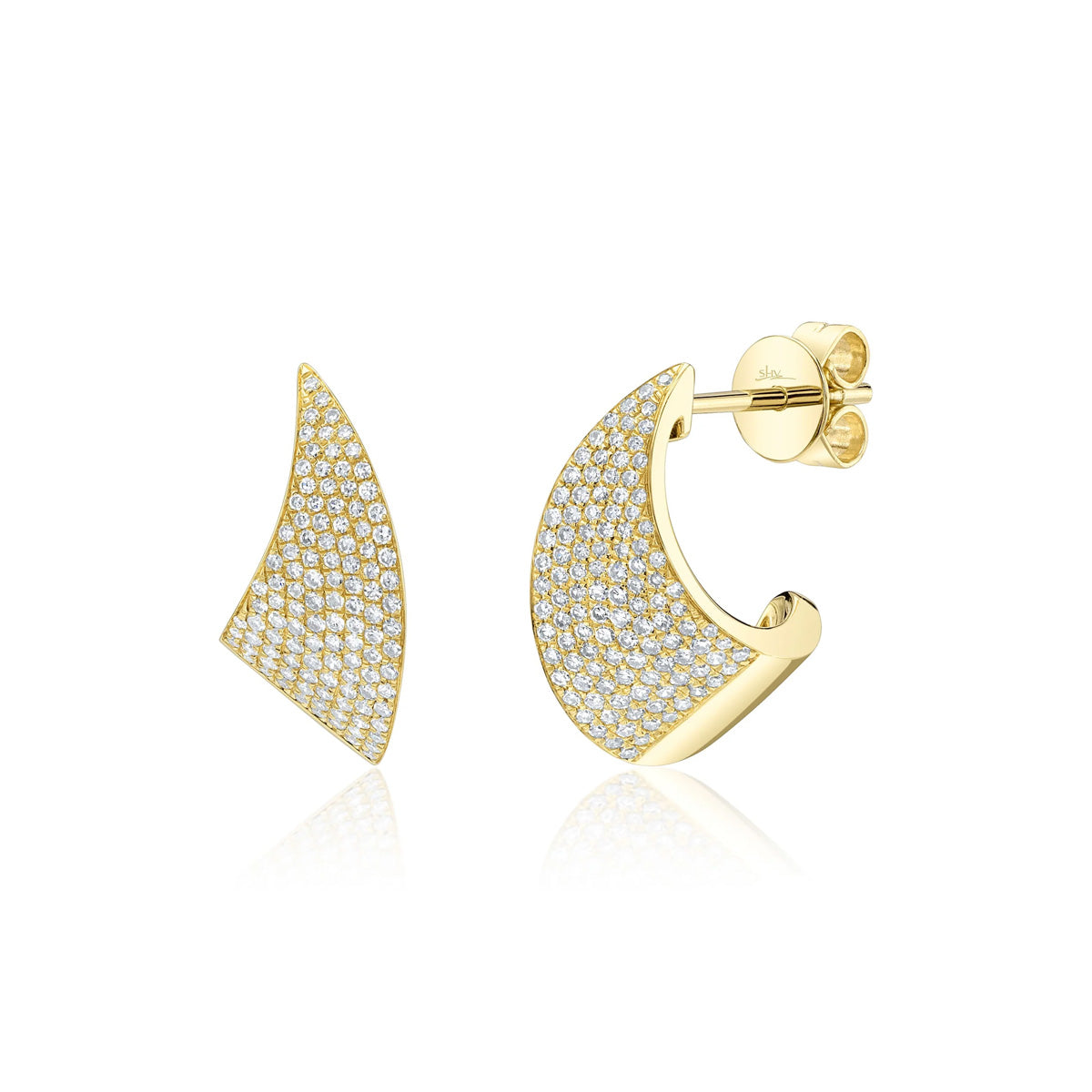 Shy Creation Kate Diamond Pave Earrings