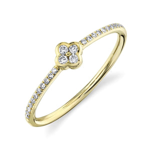 Shy Creation Diamond Clover Ring