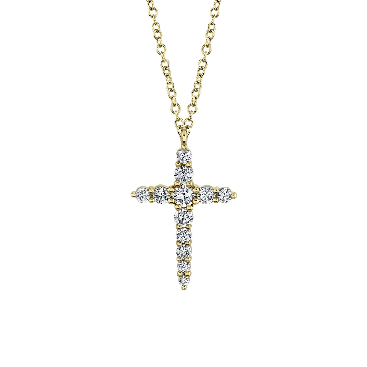 Shy Creation Kate Diamond Cross Necklace