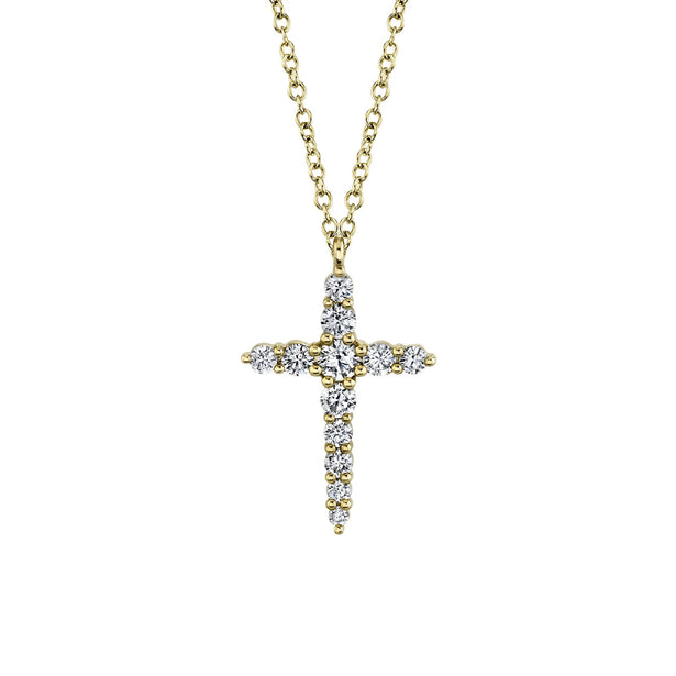 Shy Creation Kate Diamond Cross Necklace
