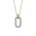 Shy Creation Kate Two-Tone Diamond Necklace