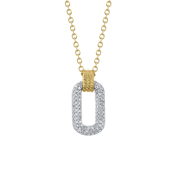 Shy Creation Kate Two-Tone Diamond Necklace