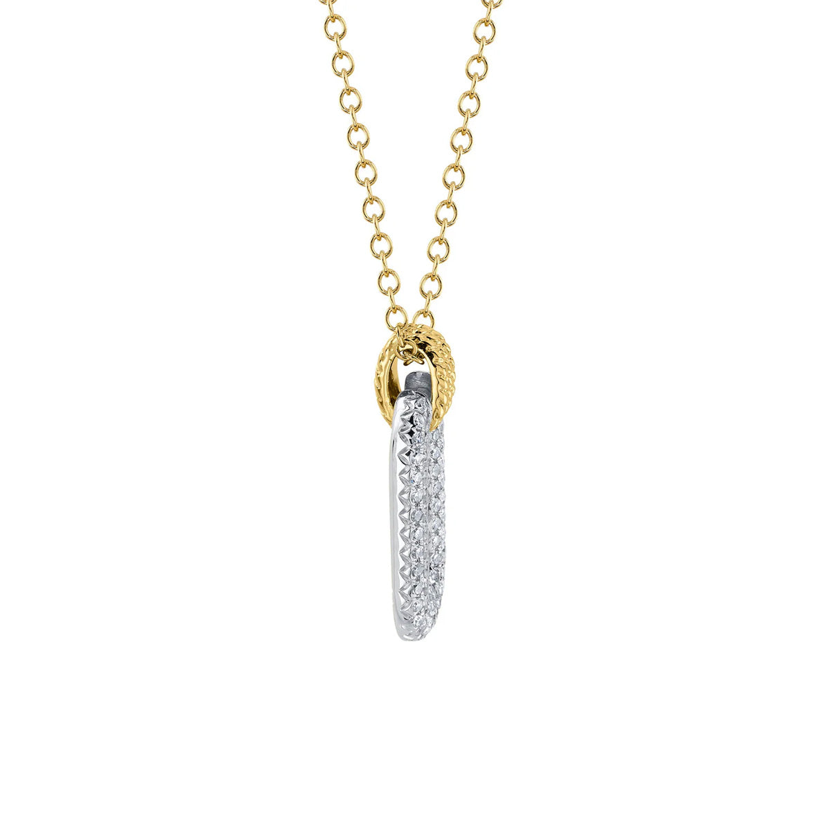 Shy Creation Kate Two-Tone Diamond Necklace