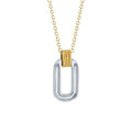 Shy Creation Kate Two-Tone Diamond Necklace